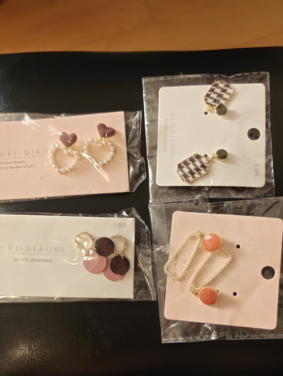 Jewelry - Pink and Purple Mixed Earrings Set - Women Jewelry